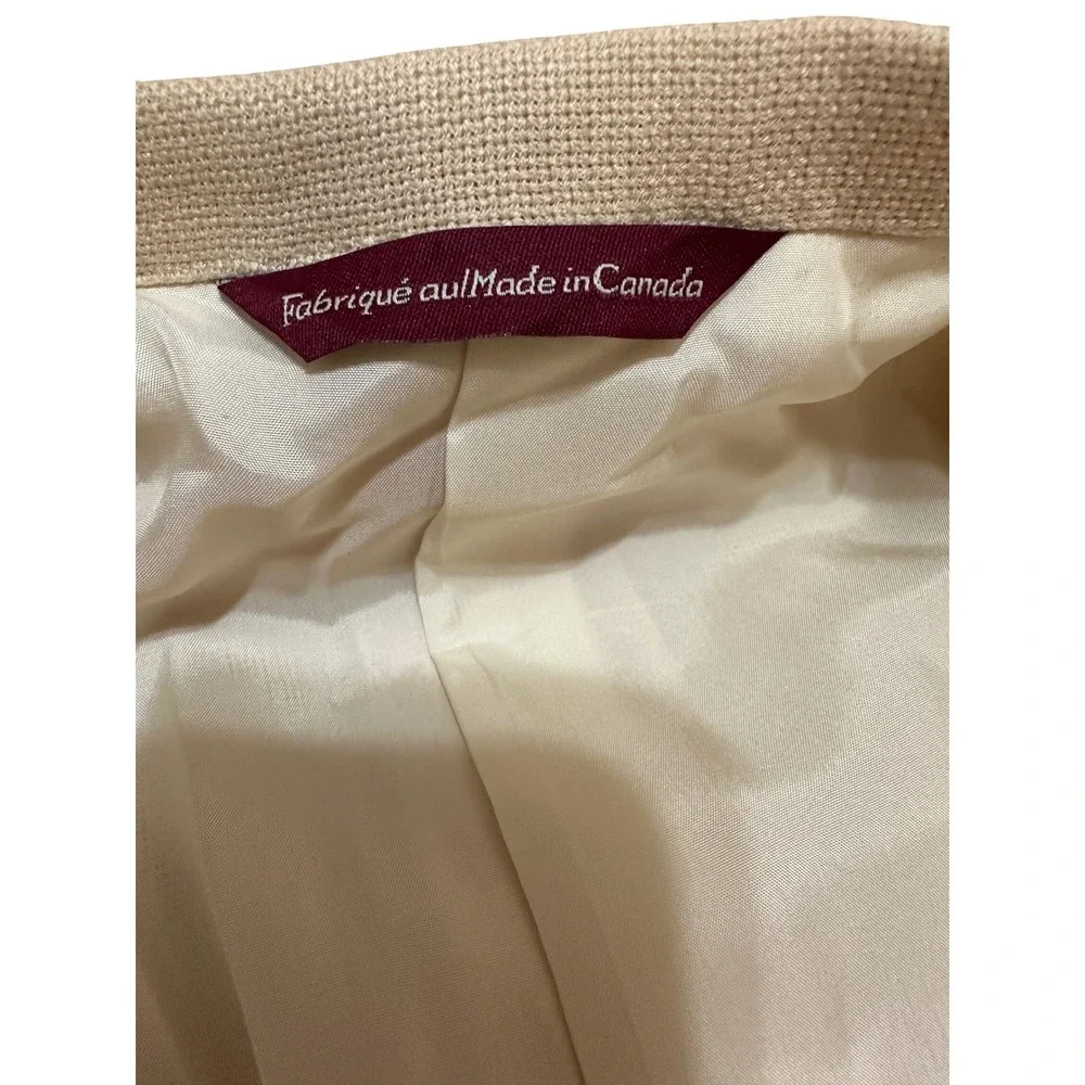 Michael Hayes Newport Mens Tall Long Blazer Jacket Beige‎ 44 Wool Silk Blend